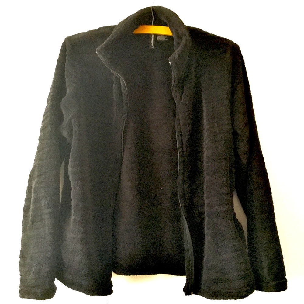 Fuzzy Zip-up Sweatshirt